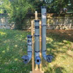 Mangeoire pour Poule Gris Anthracite, 7kg, Gris Opaque