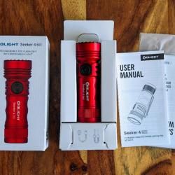 Lampe de poche Olight Seeker 4 Mini Rouge NEUVE