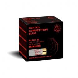 Cartouche GECO coated compétition slug black cal.12/67.5 26g par 100