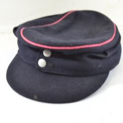 Casquette pompier Allemand modèle 1943 - Feldmütze M-43 Feuerlöschpolizei.