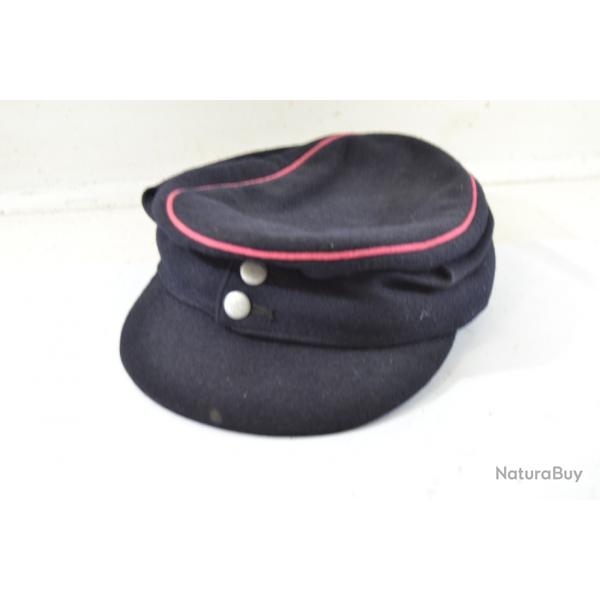 Casquette pompier Allemand modle 1943 - Feldmtze M-43 Feuerlschpolizei.