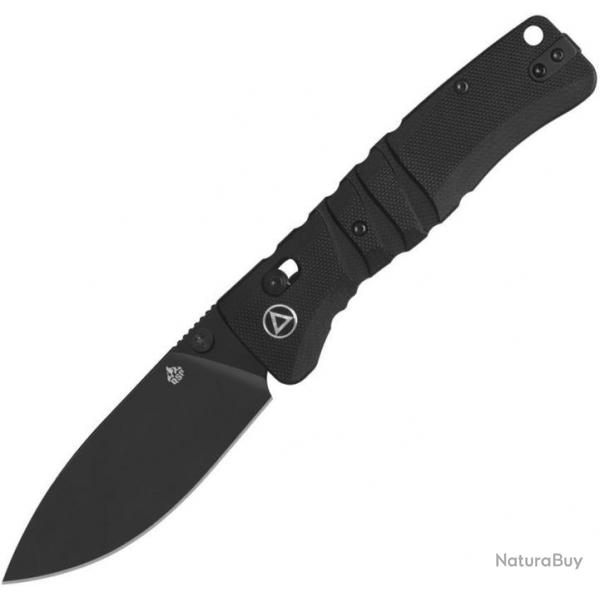 Couteau QSP Ripley Black Manche G10 Lame Acier 14C28N BLK IKBS Glyde Lock Clip QS160A2