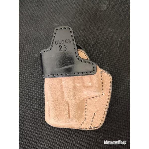 HOLSTER INSIDE CUIR JMC GOLCK 26 DROITIER