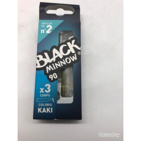 leurres souples Fiiish black minnow 90 x3 corps kaki