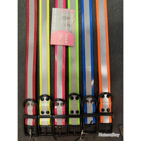 CANIHUNT XTREME PU REFLECHISSANT colliers TT15 sangle TT25 BLEU CIEL