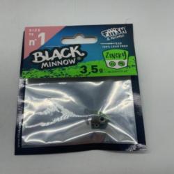 Tête plombée off shore Fiiish black minnow 3,5g