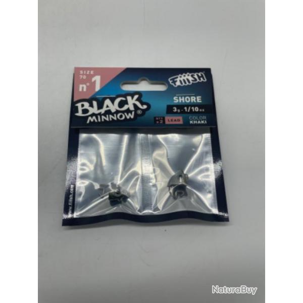 Tte plombe  Fiiish black minnow shore 3g