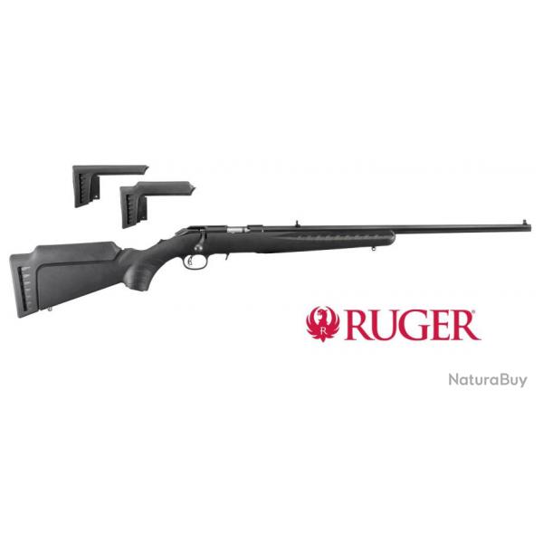 CARABINE RUGER AMERICAN RIMFIRE 22LR 18" 46CM 1/2X28 NOIR