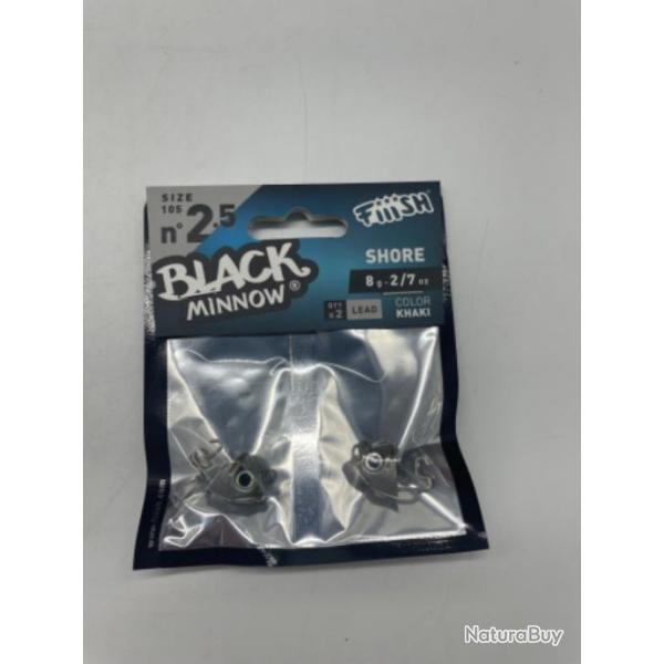 Tte plombe  Fiiish black minnow shore 8g