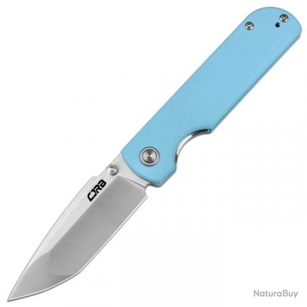 Couteau CJRB Cutlery Nova Blue Manche G10 Lame Tanto Acier AR-RPM9 IKBS Liner Lock Clip J1937BU