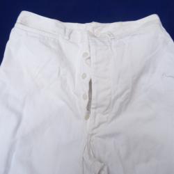 319- lot , pantalon blanc d'uniforme , coloniale ou marine