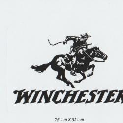 Winchester rectangulaire inscription noir sur fond blanc