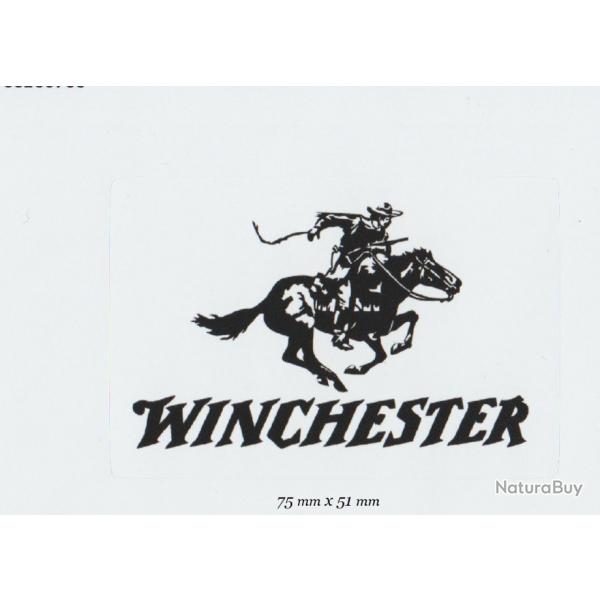 Winchester rectangulaire inscription noir sur fond blanc