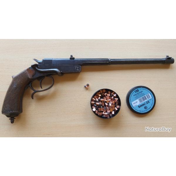 Grand pistolet de tir 6mm Flobert