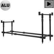 Support Canne Réglable Lot De 4 Supports Télescopiques Pour Canne à Pêche - Aluminium - Longueur Réglable 75-120 Cm Rodpod Aluminium Pêche