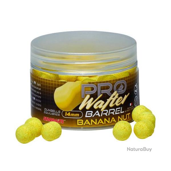 Dumbells Equilibrs Starbaits Probiotic Banana Nut Wafter Barrel 14mm 50g