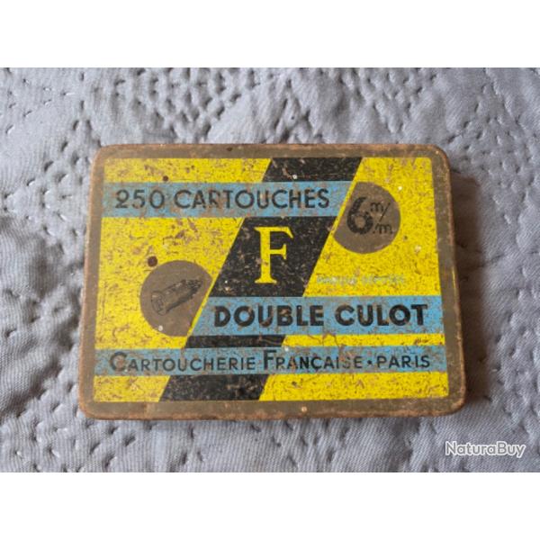 boite vide mtallique pour 250 cartouches double culot cal. 6mm