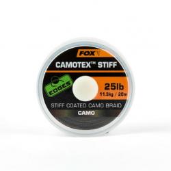 Tresse Bas de Ligne Carpe FOX Camotex Stiff 20lb