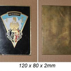 34 eme Régiment du Génie ( plaque rectangulaire )