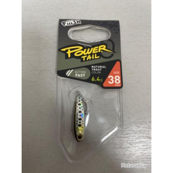 !! LEURRE FIIISH POWER TAIL 38mm col NATURAL TROUT