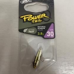 !! LEURRE FIIISH POWER TAIL 30mm col NATURAL MINNOW