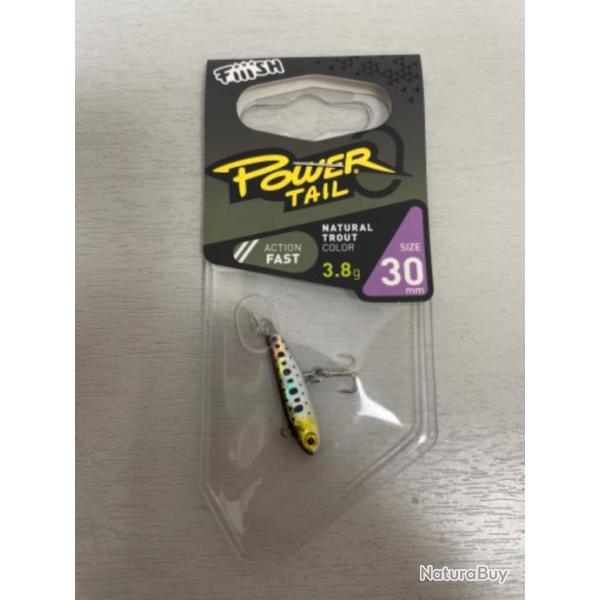 !! LEURRE FIIISH POWER TAIL 30mm col NATURAL TROUT