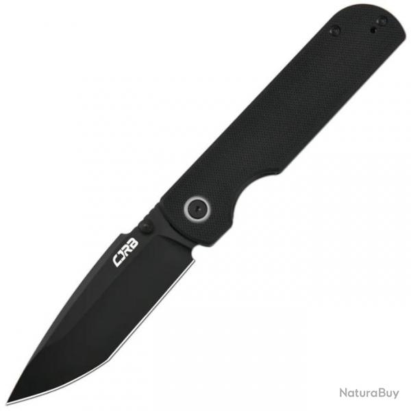 Couteau CJRB Cutlery Nova Black Manche G10 Lame Tanto Acier AR-RPM9 BLK IKBS Liner Lock J1937BBK