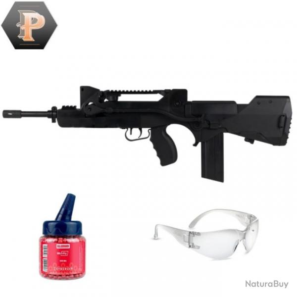 Rplique Airsoft Famas Valoris Spring noir cal.6mm + billes + lunette