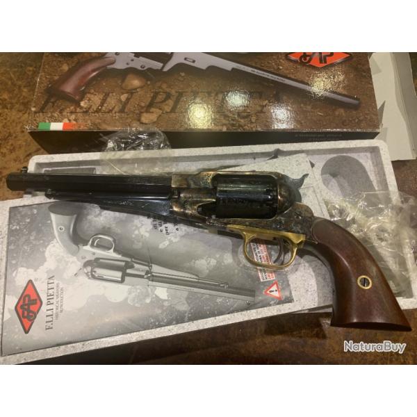 Pietta Remington Army calibre 44, grav et carcasse jaspe - ETAT NEUF