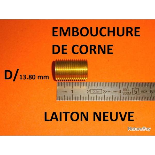 embouchure de corne laiton NEUVE  10.00 Euros !!!!! - VENDU PAR JEPERCUTE (JO774)