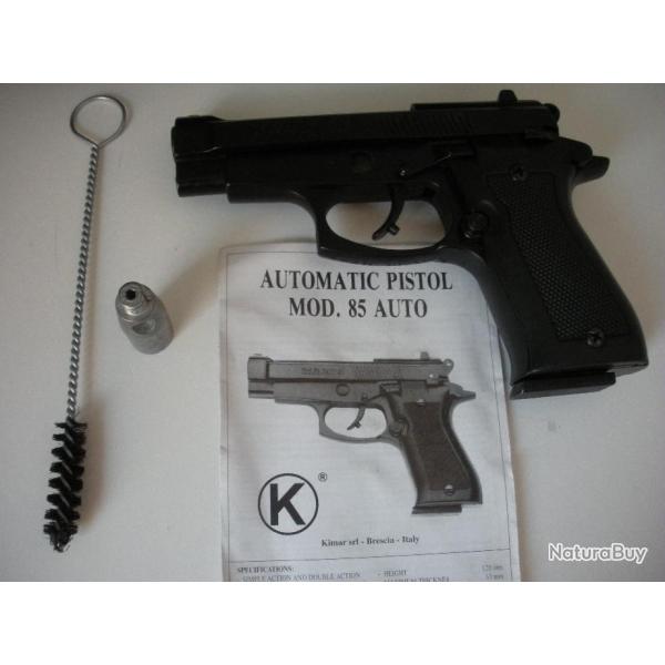 3675-PISTOLET KIMAR 85 AUTO  BLACK - CAL.9 MM ALARME - NEUF!!!