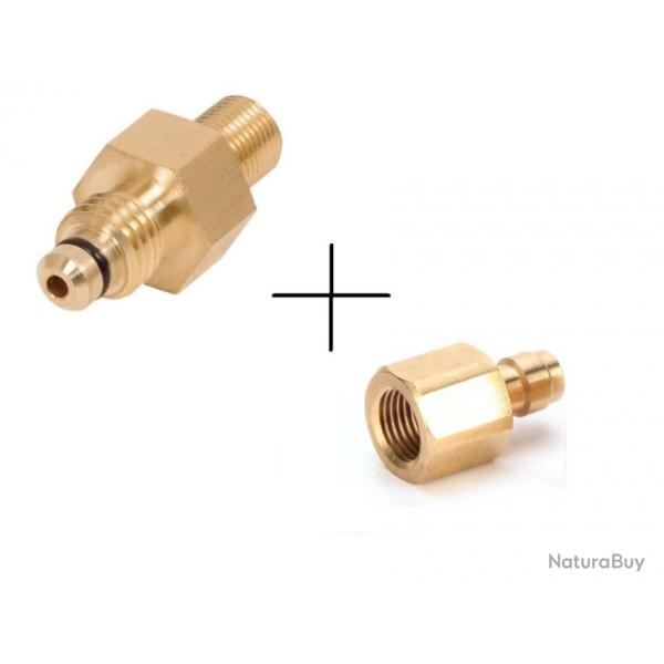 Adaptateur de remplissage Steyr LP vers 1/8 BSP + quick connect