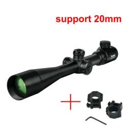 Lunette tir Tactique 10-40X50 colliers 20mm précision longue distance ajustement précis Bestsight