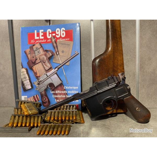 "EXCEPTIONNEL" Pistolet MAUSER C96 Modle 1912 Calibre 7,63 x 25 Mauser