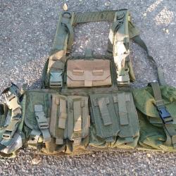 Bulldog Tactical Chest Rig Gilet tactique Molle avec poches Taille unique