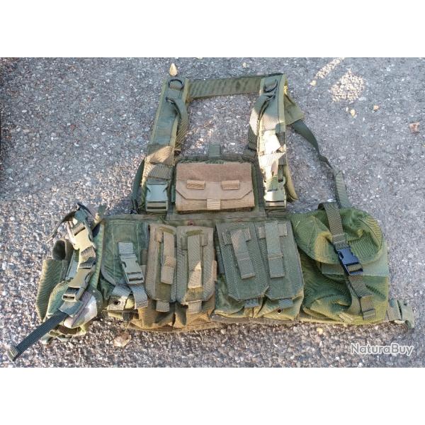 Bulldog Tactical Chest Rig Gilet tactique Molle avec poches Taille unique