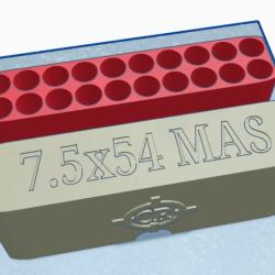 Bo&icirc;te &agrave; munition 7.5x54 MAS X20