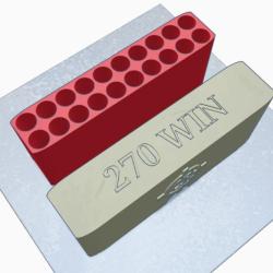 Bo&icirc;te &agrave; munition .270 Winchester