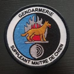 Insigne tissus Gendarmerie spécialité suppléant maitre chien