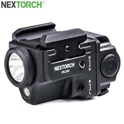 Lampe arme de poing Nextorch WL22G - 650Lumens + laser vert - Fixation sur rail