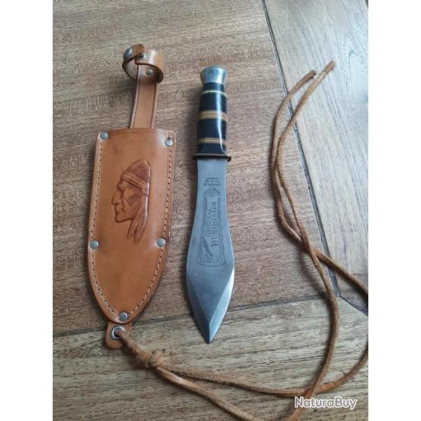 Couteau vintage Hugo Koller Solingen lancer ancien