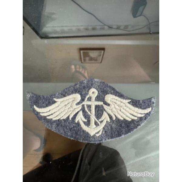 Insigne Tissu Luftwaffe WW 2 Spcialit Marine