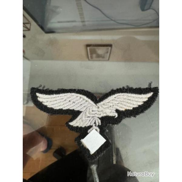 Insigne Tissu Luftwaffe WW 2 Aigle Calot