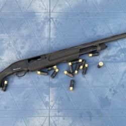Fusil à pompe Verney-Carron P12 Black Crow - 76 cm + rallonge de fusil chokable 5 cm