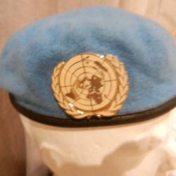 béret bleu militaire ONU Nations Unies United Nations