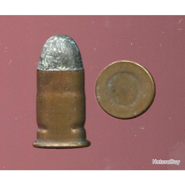 .50 Remington Pistol Army - TRES RARE - amorage central BENET - tui cuivre bouteill - bale plomb