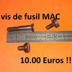 lot 3 vis fusil MAC calibres 12 et 16 Manufacture Armes Chatellerault - VENDU PAR JEPERCUTE(a7271)