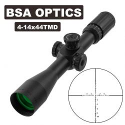 BSA Optics-Lunette de Visée  TMD 4-14X44 FFP avec Collier 11mm