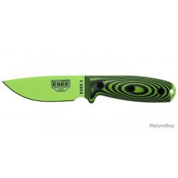 ESEE-3 - Lame Venom Green - Vert/Noir