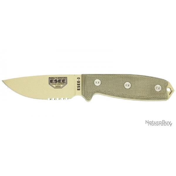 ESEE-3 - Dsert - Lame Mixte - Pommeau modifi